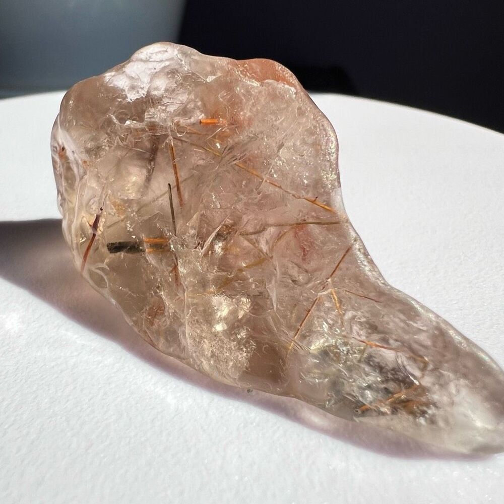 Golden Rutilated Quartz Crystal Freeform - Picture 3 of 16